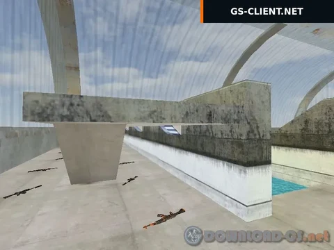 карта aim_ak-colt_pool для CS 1.6