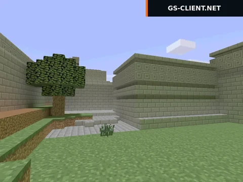 карта de_aztec_minecraft для CS 1.6