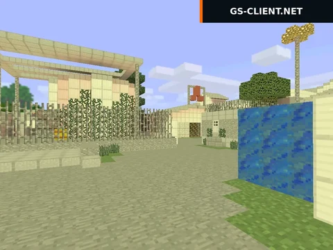 карта de_cache_minecraft для CS 1.6
