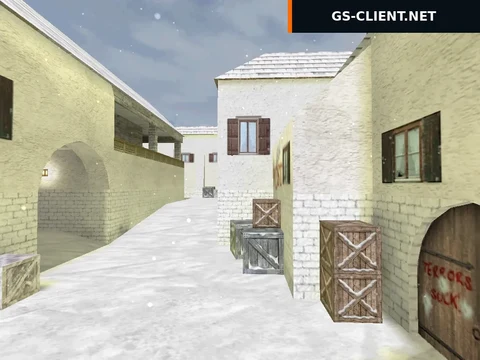 карта de_inferno_snow для CS 1.6