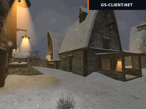 карта fy_17b_snow_village для CS 1.6