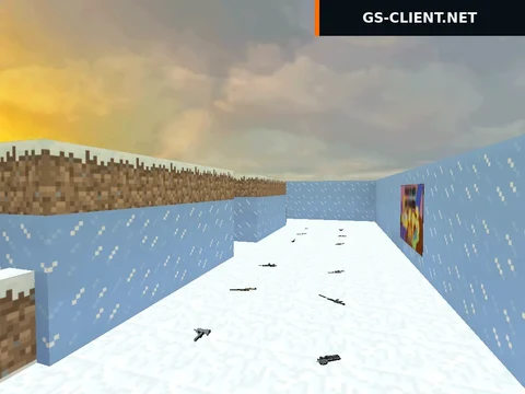 карта fy_iceworld_minecraft для CS 1.6