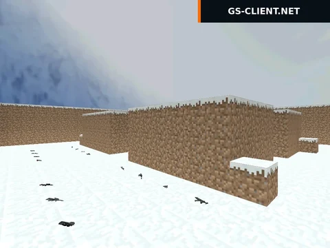 карта fy_minecraftworld_winter для CS 1.6
