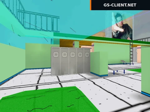 карта fy_simpsons_pool_day для CS 1.6