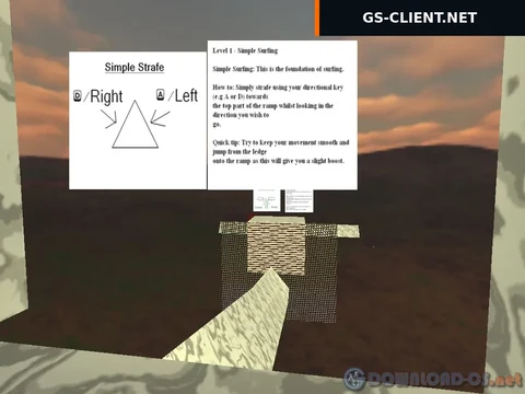 карта surf_tutorial для CS 1.6