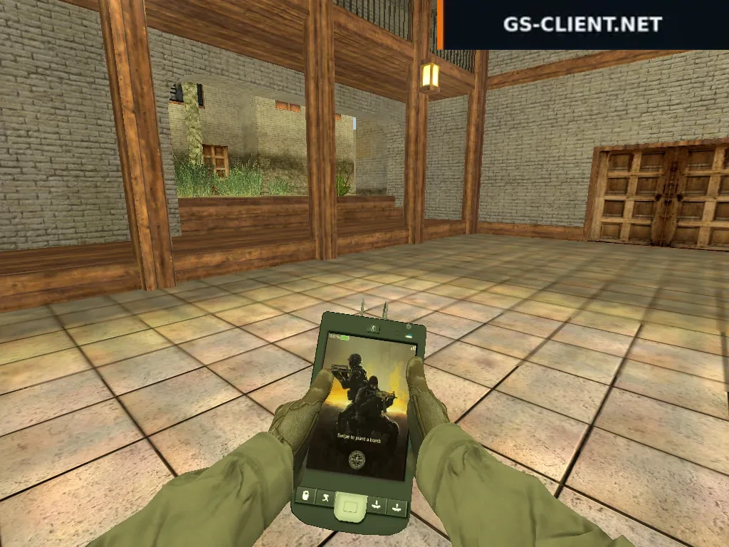 Бомба C4 в виде планшета из CSGO