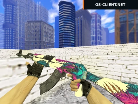 HD AK-47 Blue Wolf