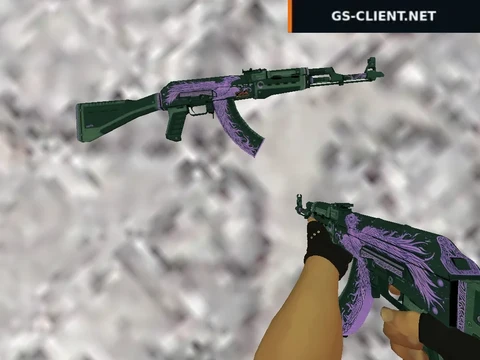 HD AK-47 Phoenix Rise Purple