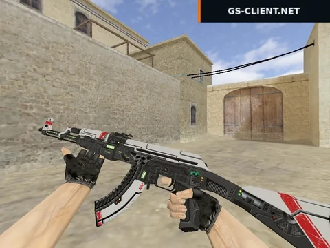 HD AK-47 Sci Fi Red