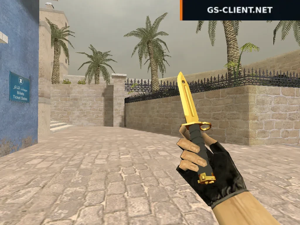 HD Bayonet | Gold Chrome