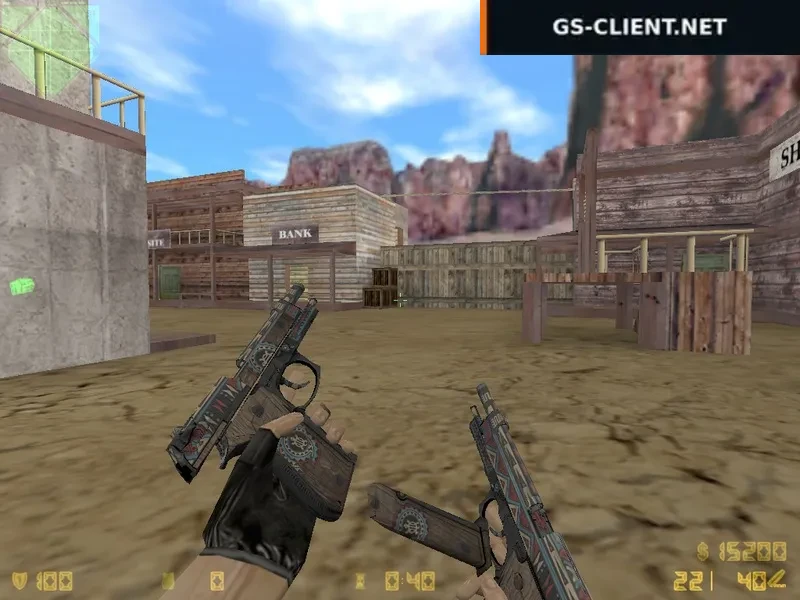 HD Dual Berettas Tribal Sky