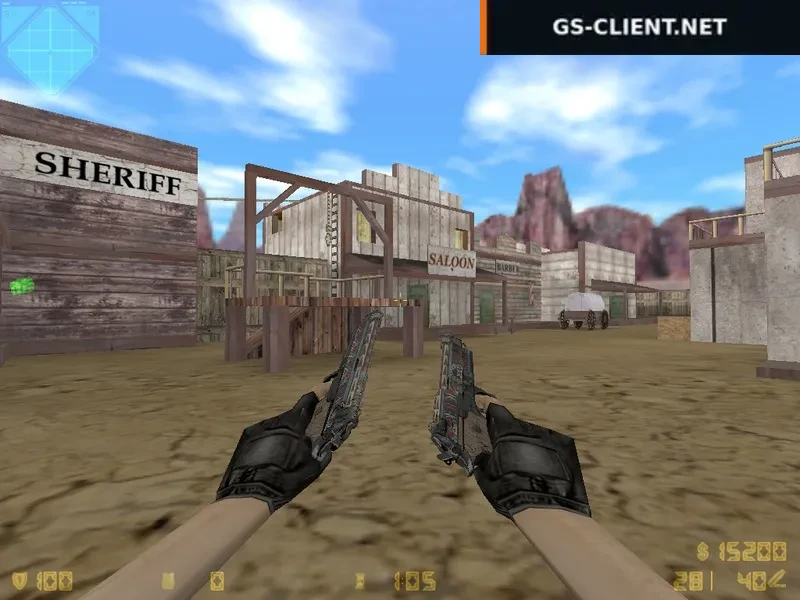 HD Dual Berettas Tribal Sky
