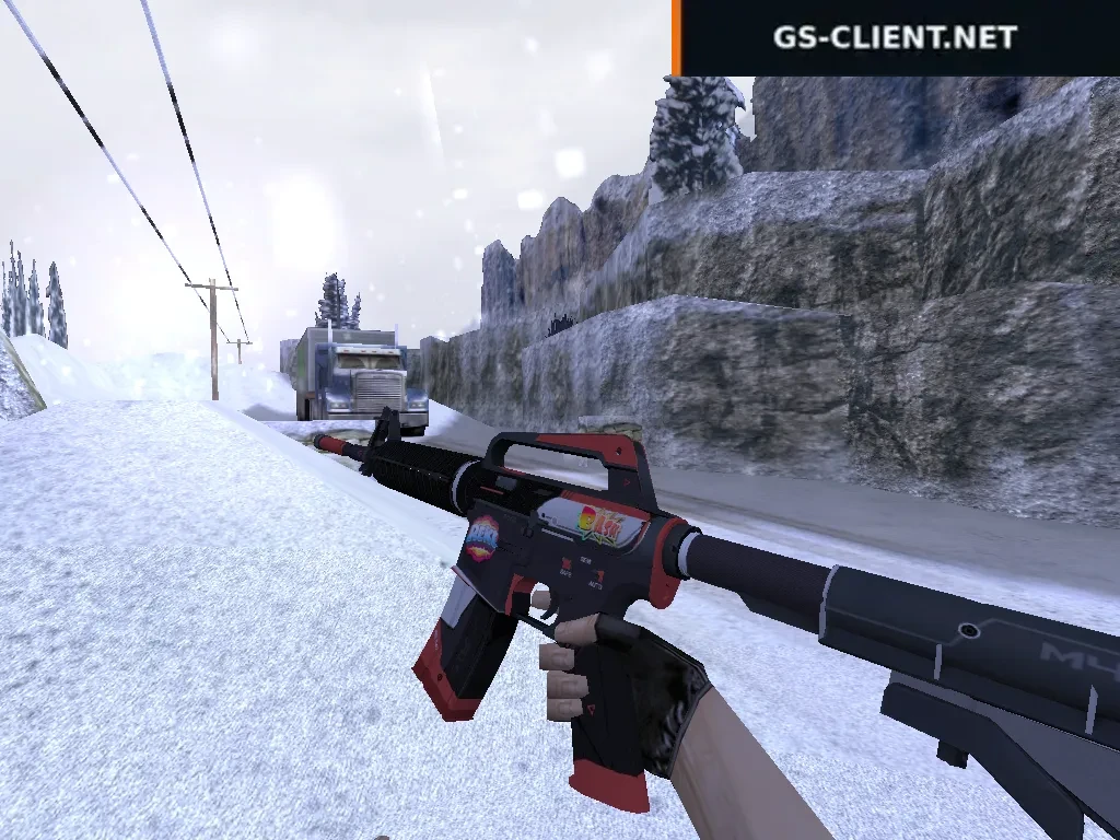 HD M4A1-S Сайрекс с наклейками