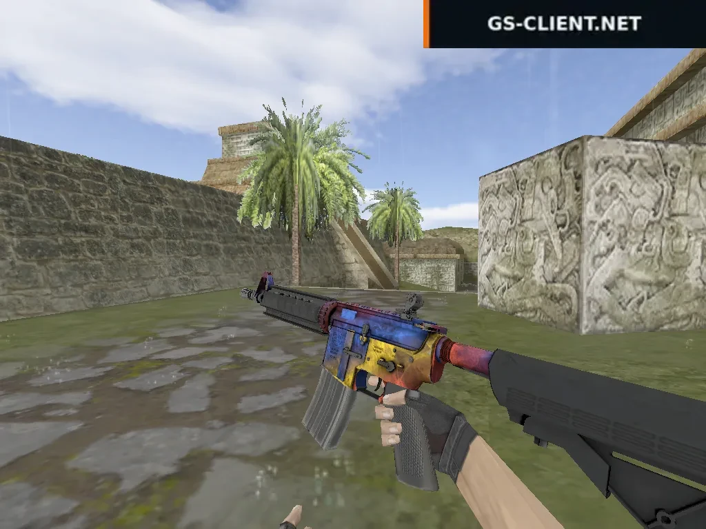 HD M4A4 Marble Fade