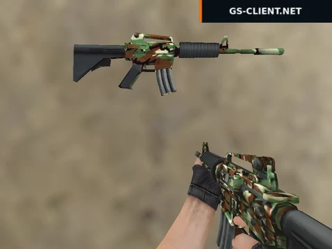 M4A1 Лесной камуфляж