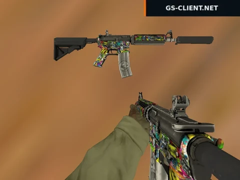 M4A4 Sticker Bomb