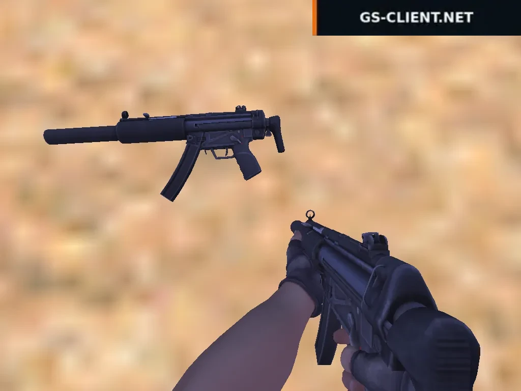 Модель MP5-SD из CSGO